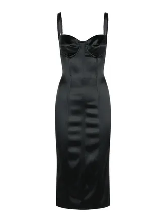 Dolce & Gabbana Dress In Black Acetate Blend