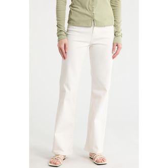 Sanctuary Retro High Waist Flare Leg Jeans in Vintage White at Nordstrom Rack, Size 25