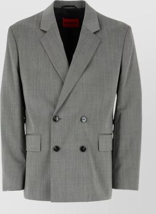 HUGO BOSS virgin wool double-breasted blazer