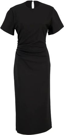 La DoubleJ Abito midi a maniche corte - Nero