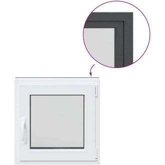 vidaXL Ventana De S&oacute;tano risor 60x60 Cm Oscilobatiente Din Derecha Vidaxl