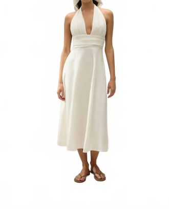 Faithfull The Brand Bianca Midi Dress In White