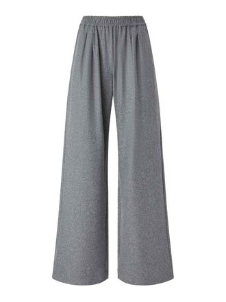 Pinko Wide-Leg Long Trousers In Wool Blend