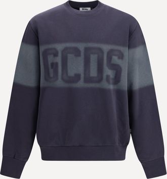 GCDS Logo Spray crewneck Sweatshirt Male XL