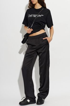 Off-white Short Loose-fit T-shirt, Womens, Black
