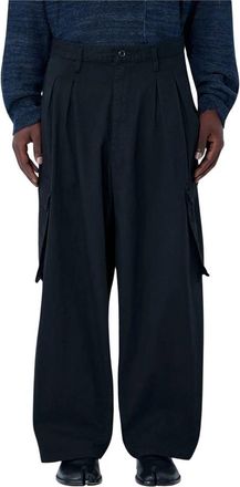 Yohji Yamamoto 12 Tucks Werkbroek - Heren - Wijde Broeken - Zwart - M - Katoen - Broeken