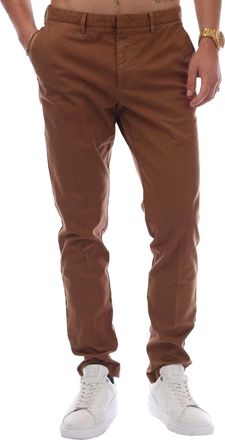 HUGO BOSS Heren Logo Slim Broek (Donkerbruin)