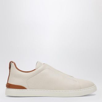 Ermenegildo Zegna White leather Triple Stitch sneakers