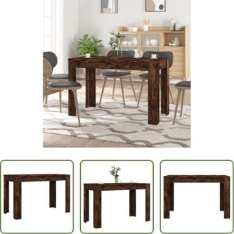 vidaXL vidaXL Tavolo da pranzo minimalista - Tavolo da Pranzo Rovere Fumo 120x60x76 cm Legno Multistrato
