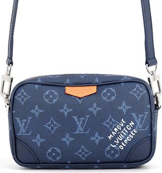 Louis Vuitton Monogram Blue Monogram Handbag Shoulder Bag (Pre-Owned)