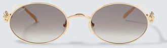 Cartier Occhiali da sole ovali Clash De Cartier