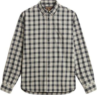 Woolrich Licht Katoenen Flanellen Overhemd - Heren - Casual Overhemden - Veelkleurig - XL - Katoen - Overhemden