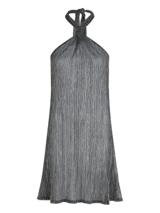 Karl Lagerfeld metallic beach dress - women - Polyester/Metallic Fibre - S - Black