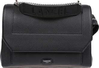 Lancel Zwarte Ninon Flap Tas - Dames - Schoudertassen - Zwart - ONE Size - Tassen