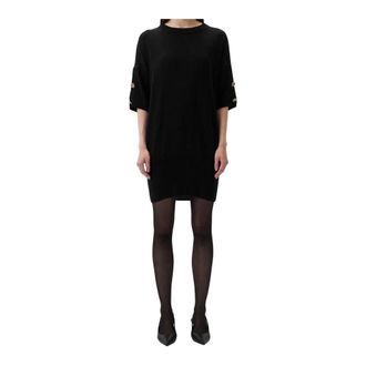 A|X Armani Exchange Knitted Dresses, female, Black, Size: XS Maglia