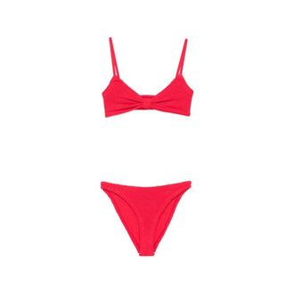 Hunza G Badmode, Dames, Rood, ONE Size, Tweed, Alicia Bikini