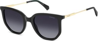 Polaroid Zwart Grijs Getinte Gepolariseerde Zonnebril - Dames - Zonnebrillen - Zwart - 51 MM - Accessoires