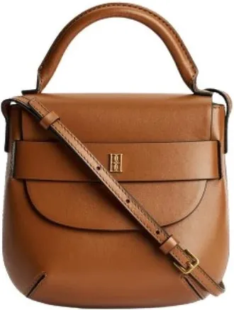 By Malene Birger Handbags, female, Brown, Size: ONE SIZE Maellon Leather Shoulder Bag