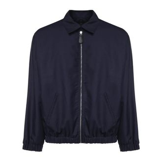 Giuliano Galiano Asher Bomberjack - Heren - Bomber jackets - Blauw - 2XL - Wol - Jassen