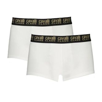 Cavalli Ondergoed, Heren, Wit, S, Heren Wit Boxer Briefs Bi-Pack