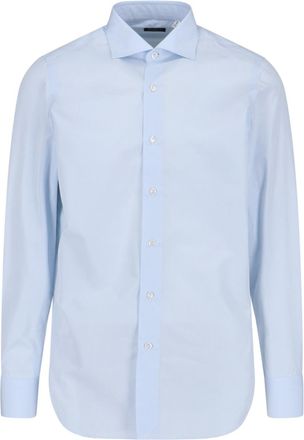 Finamore Classic Long-Sleeve Finamore 1925 Shirt In Smooth Cotton