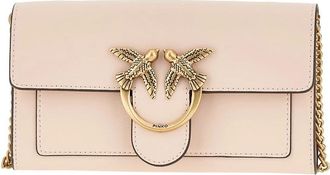 Pinko Love Bag One Clutch in pelle - - Bags - Donna - Rosa - ONE SIZE