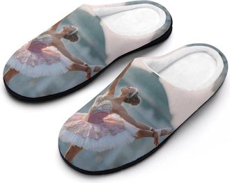 Generic Ballet Vintage Dance Ballerina Moskau Moscow Russia USSR Mens Slippers Comfortable And Non-slip Cotton Slipper Shoe for House