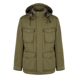 Woolrich Winter Jackets, male, Green, Size: XL Field Hooded parka