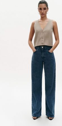 Benu Dames Blauwe Katoenen Jeans