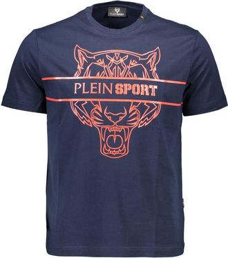 Plein Sport Blue Cotton Men Mens T-Shirt