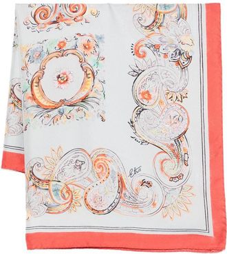 Etro Patterned Silk Scarf