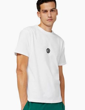 New Balance Mens New Balance Hoops Fundamental Basketball T-Shirt - White - Size: 42