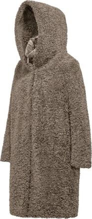 Bomboogie Faux Fur & Shearling Jackets, female, Brown, L, Long Faux Shearling Coat