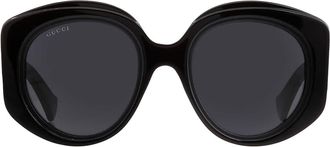 Gucci Grey Round Ladies Sunglasses GG1308S 001 53