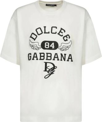 Dolce & Gabbana Hombre, Camisetas, Blanco, Talla: L