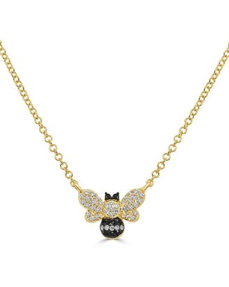 Sabrina Designs 14K 0.20 Ct. Tw. Diamond Bumblebee Necklace