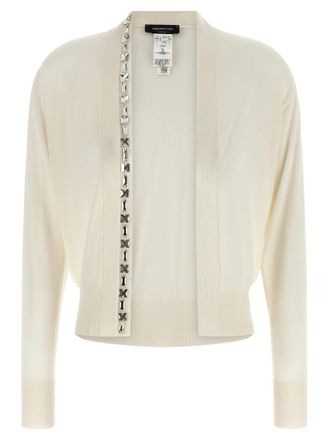 Fabiana Filippi White Crystal cardigan