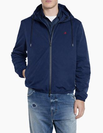 Replay Mens Replay Lightweight jacket NAVY - Size: 38/Regular