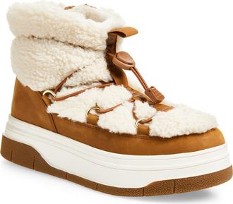 Pajar Janie Waterproof Insulated Platform Boot in Tan at Nordstrom, Size 5.5