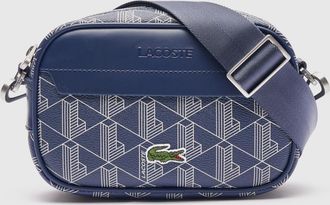 Lacoste Mens Accessories Small The Blend Reporter Bag in Blue Patent Leather - One Size