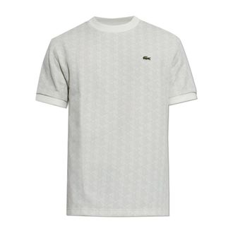 Lacoste T-shirt Monogram - - Tops - Uomo - Grigio - XL