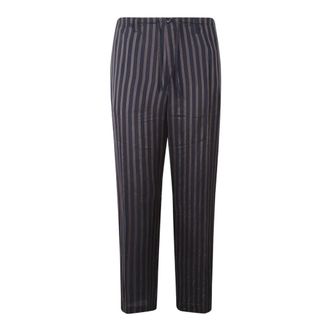 Dries Van Noten Straight Trousers, male, Blue, Size: XL Penny Long 3276 M.w. Pants