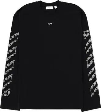 Off-white Long-sleeve Graphic T-shirt