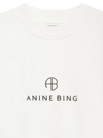 Anine Bing Jaci Sweatshirt Monogram Ivory