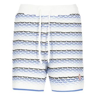 Casablanca Casual Shorts, male, White, Size: S Tuck Stitch Shorts