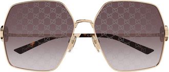 Gucci Sunglasses Gg2163 S 004 Gold/Red Woman