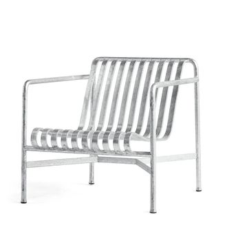 HAY Palissade Lounge Chair low, hot galvanised