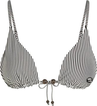 Karl Lagerfeld Ikon bikini top - women - Elastane/Nylon/Polyester - M - Black