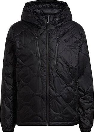 adidas originals Sports Zipper hooded Long Sleeves Down Jacket Black H13586