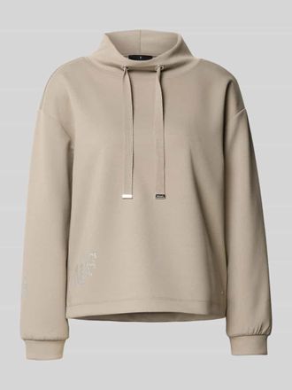 Monari Sweatshirt mit Stehkragen in Taupe, Gr&ouml;&szlig;e 44